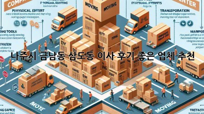 나주시 금남동 삼도동 이사, 후기 좋은 업체 추천!